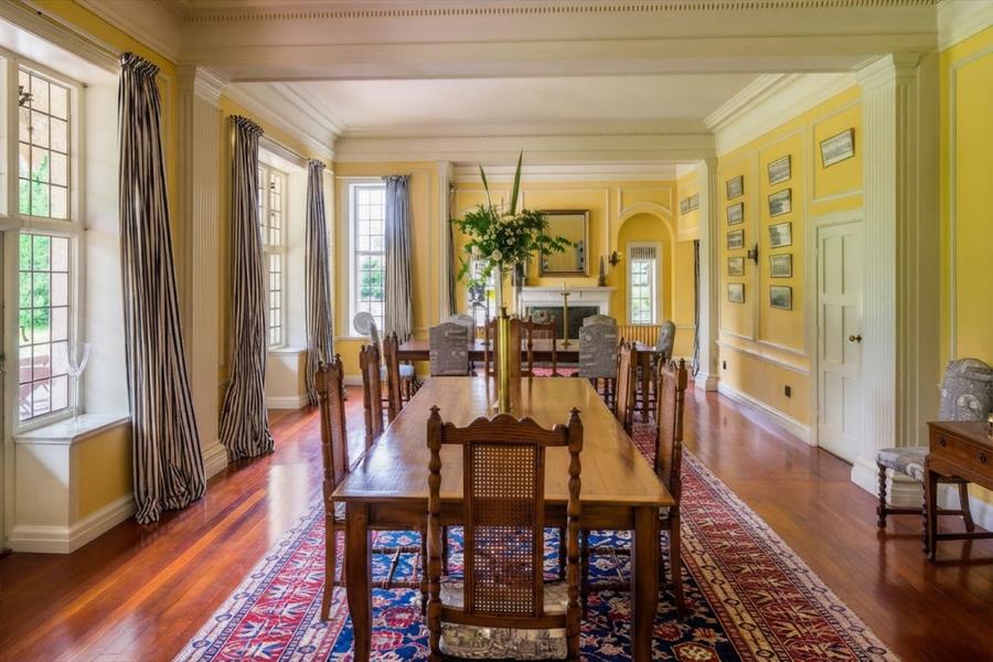 The dining room